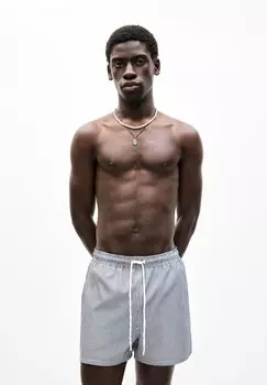 Шорты для плавания STRIPE PULL&BEAR, темно-синий