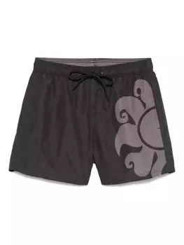 Шорты для плавания Sundek с принтом от солнца, черный