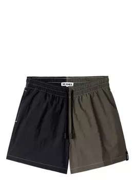 Шорты для плавания Sunnei с цветными блоками, зеленый