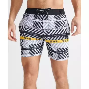 Шорты для плавания Superdry All Over Print 21, белый