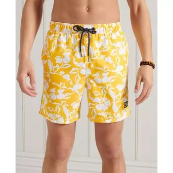 Шорты для плавания Superdry Campus Hawaiian, белый