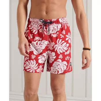Шорты для плавания Superdry Campus Hawaiian, красный