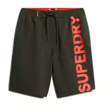 Шорты для плавания Superdry Classic 19 Logo, зеленый