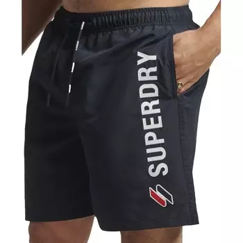 Шорты для плавания Superdry Code Applque 19Inch, черный