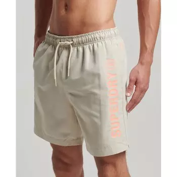 Шорты для плавания Superdry Code Core Sport 17 Inch, бежевый