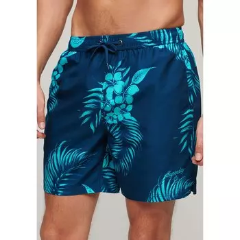 Шорты для плавания Superdry Hawaiian Print 17 Swimming Shorts, синий