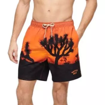 Шорты для плавания Superdry Photographic 17 Swimming Shorts, оранжевый