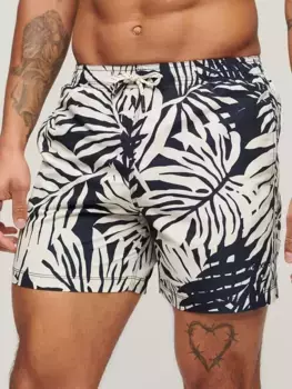 Шорты для плавания Superdry Printed 15", цвет monochrome