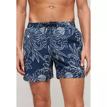 Шорты для плавания Superdry Printed 15 Swimming Shorts, синий
