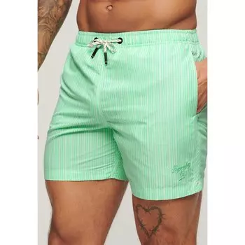 Шорты для плавания Superdry Printed 15 Swimming Shorts, зеленый
