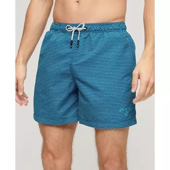 Шорты для плавания Superdry Printed 15 Swimming Shorts, синий