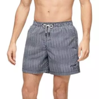 Шорты для плавания Superdry Printed 15 Swimming Shorts, серый
