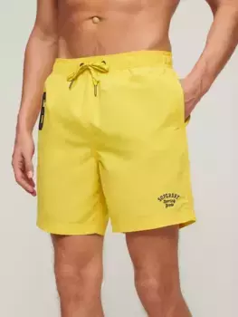 Шорты для плавания Superdry Recycled Polo 17", цвет nautical/yellow