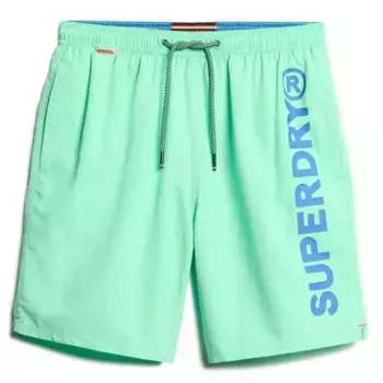 Шорты для плавания Superdry Sport Graphic 17, зеленый