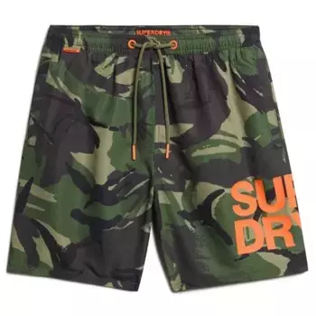 Шорты для плавания Superdry Sportswear Logo 17, зеленый
