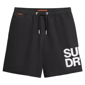 Шорты для плавания Superdry Sportswear Logo 17, черный