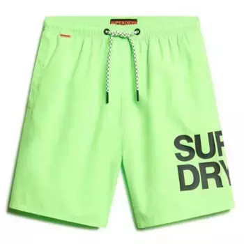 Шорты для плавания Superdry Sportswear Logo 17, зеленый