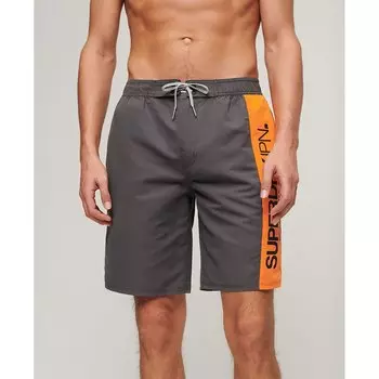 Шорты для плавания Superdry Sportswear Logo 19 Swimming Shorts, серый