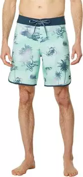 Шорты для плавания Surfsilk с фестонами 19 дюймов Quiksilver, цвет Beach Glass