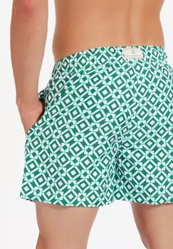 Шорты для плавания Taormina Gassa d’Amante, зелено-белые