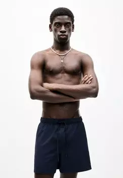 Шорты для плавания TEXTURED PULL&BEAR, темно-синий