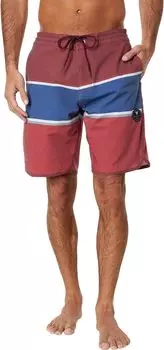 Шорты для плавания The Point 19,5 дюймов VISSLA, цвет Blood