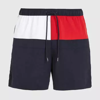 Шорты для плавания Tommy Hilfiger Colorblock Flag 7", темно-синий