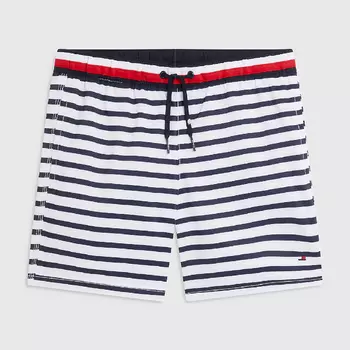 Шорты для плавания Tommy Hilfiger Kids' Stripe, белый/синий