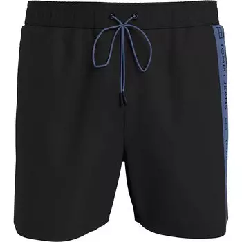 Шорты для плавания Tommy Jeans Medium Side Tape Swimming Shorts, черный
