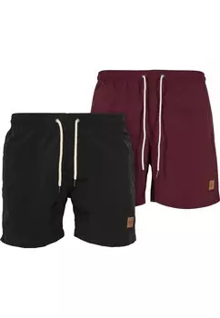 Шорты для плавания Urban Classics Board Shorts, цвет bordeaux/black