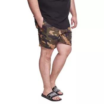 Шорты для плавания Urban Classics Camo, зеленый