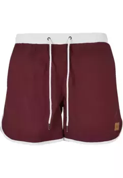 Шорты для плавания URBAN CLASSICS "Мужские шорты для плавания в стиле ретро Urban Classics", цвет White/Cherry