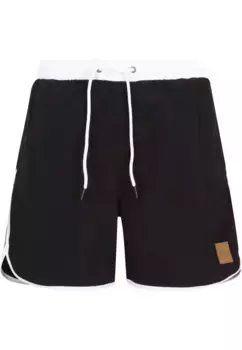 Шорты для плавания URBAN CLASSICS "Мужские шорты для плавания в стиле ретро Urban Classics", цвет Blk/Wht