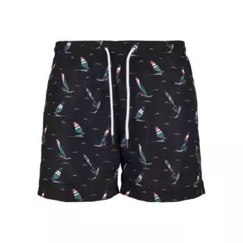 Шорты для плавания Urban Classics Pattern Big, черный