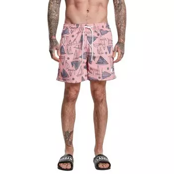 Шорты для плавания Urban Classics Pattern, розовый