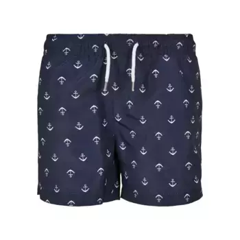 Шорты для плавания URBAN CLASSICS «Urban Classics Men's Boys Pattern Swim Shorts», цвет anchor/navy