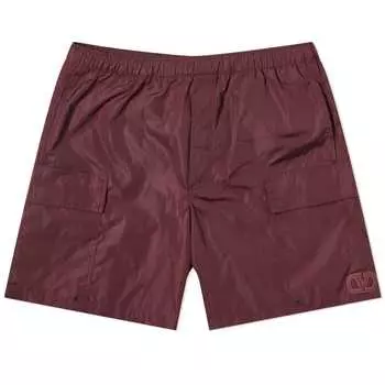 Шорты для плавания Valentino Icon Logo Swim Shorts, цвет Bordeux