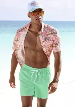 Шорты для плавания Venice Beach с логотипом бренда, мятный
