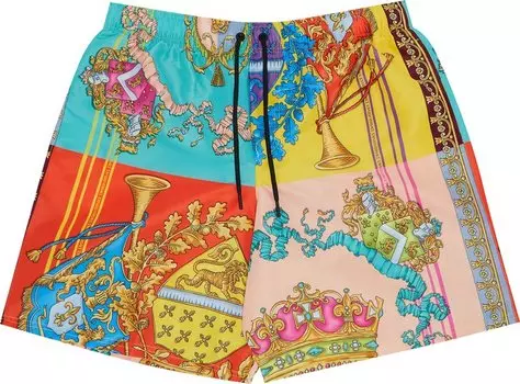 Шорты для плавания Versace Printed Swimshorts 'Orange/Blue', разноцветный