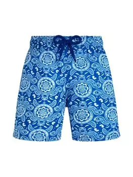 Шорты для плавания Vilebrequin Kids с графическим принтом