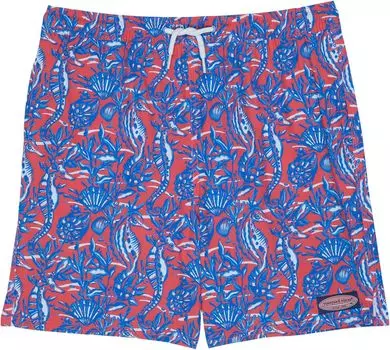 Шорты для плавания Vineyard Vines Printed Chappy Trunks, цвет Seahorses/Sailor Red