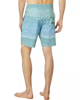 Шорты для плавания VISSLA Blurry Horizons 18.5" Boardshorts, цвет Sea Green