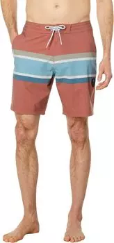 Шорты для плавания VISSLA Cheater Five 18.5" Boardshorts, цвет Terracotta