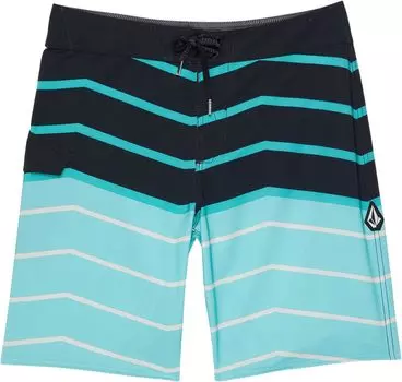 Шорты для плавания Volcom Mod Swipe Stripe, цвет Britt Blue