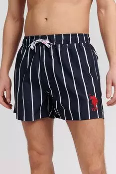 Шорты для плавания в полоску U.S. Polo Assn, синий