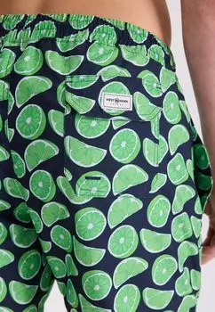 Шорты для плавания WESTMARK LONDON, темно-зеленые, aop