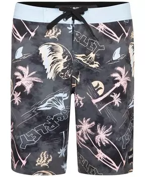 Шорты для рисования с рисунком вулкана Big Boys Hurley, черный