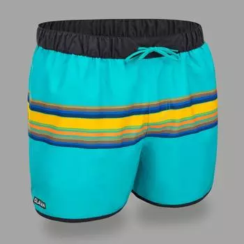 Шорты для серфинга Decathlon Surfing Eco 100 Sunstripe Olaian, зеленый