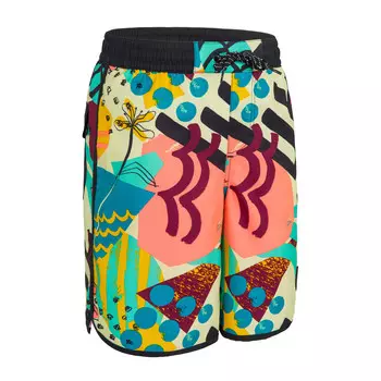 Шорты для серфинга для мальчиков 500 разноцветные OLAIAN, красочный