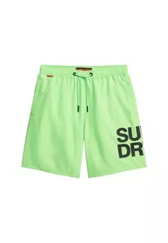 Шорты для серфинга Superdry, цвет Neon green